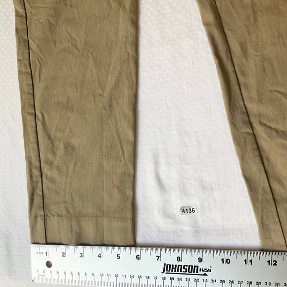 Andrea Jovine Women Khaki Jeggings size 10P Natural Tan Mid Rise Stretch Slim - Picture 5 of 10